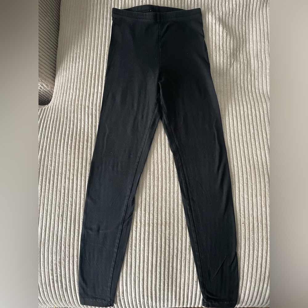 EUC, American Apparel Women’s Classic Black Cotton Leggings Tight Size XS
